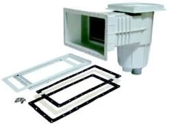 Aquaforte Witte Wandskimmer Brede Mond - Groot - Beton/foliewand