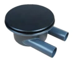 Aquaking Bodemdrain 2x110 - Zwart Ø400mm - Deksel