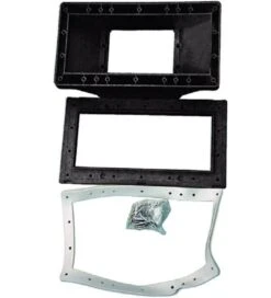 Aquaforte Brede Mond Kit (Zwart) Voor Wandskimmer