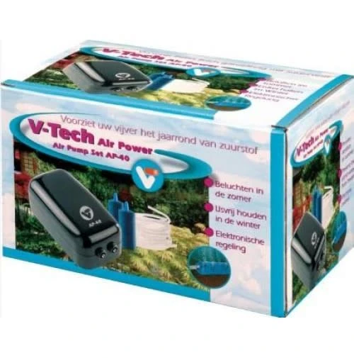Velda Luchtpomp AP-40 Inclusief Luchtsteen, Slang & Membraan 1 Velda Luchtpomp AP-40 Inclusief Luchtsteen, Slang & Membraan