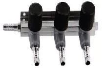 Europond Luchtverdeler 9mm 3 Uitgangen Met Kraan