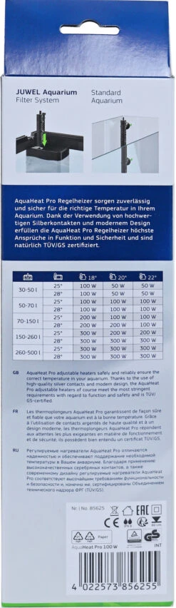 Juwel Verwarmer Aqua Heat Pro 100 Watt -Vijvergereedschap Winkel image 1819
