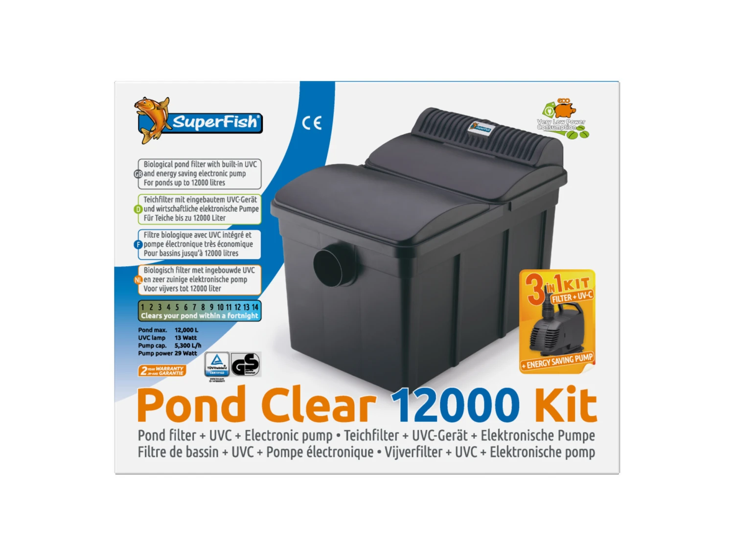 Superfish Pondclear Kit 12000 1 Superfish Pondclear Kit 12000