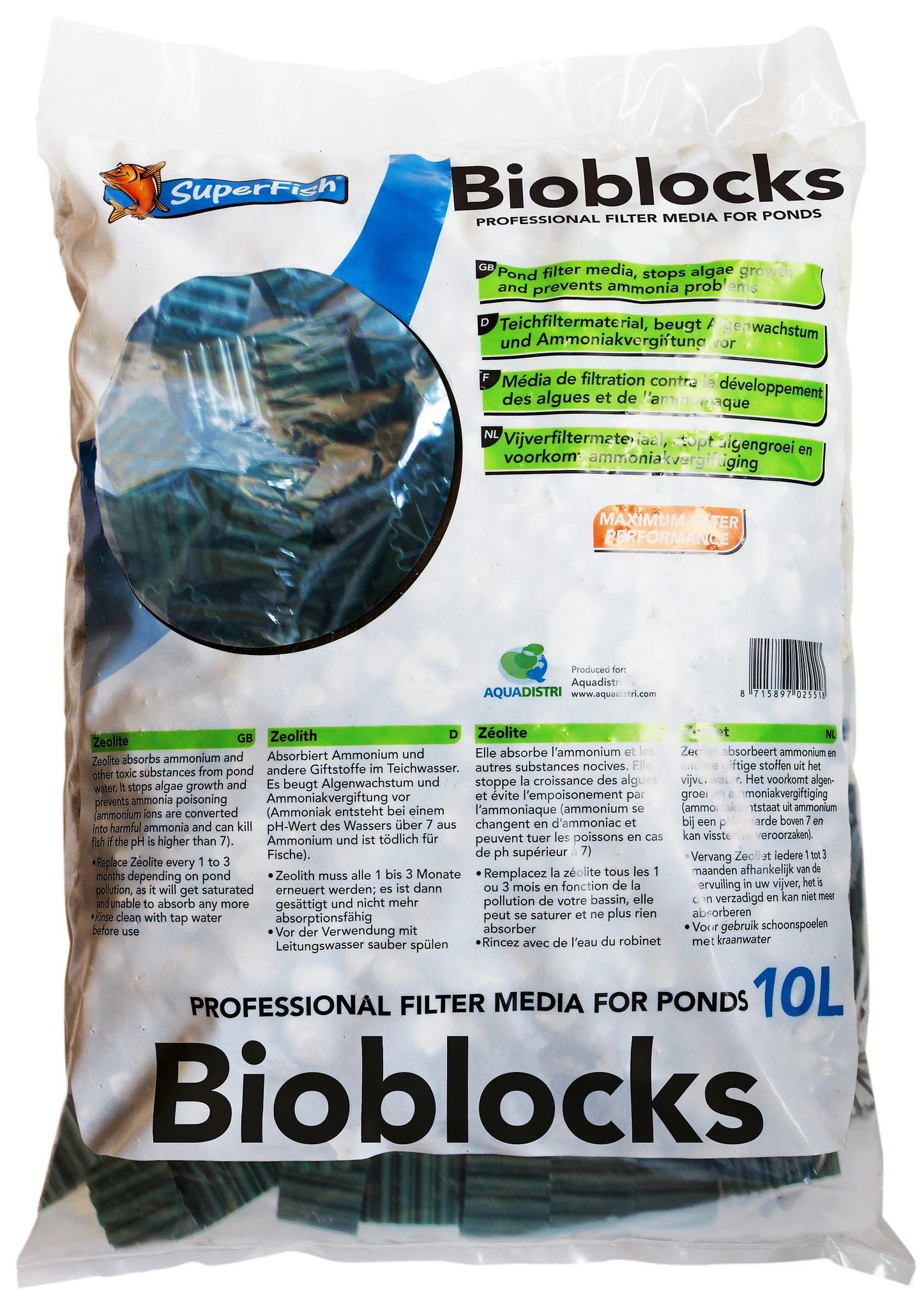 Superfish Filter Bioblocks Zak 10 Liter 1 Superfish Filter Bioblocks Zak 10 Liter