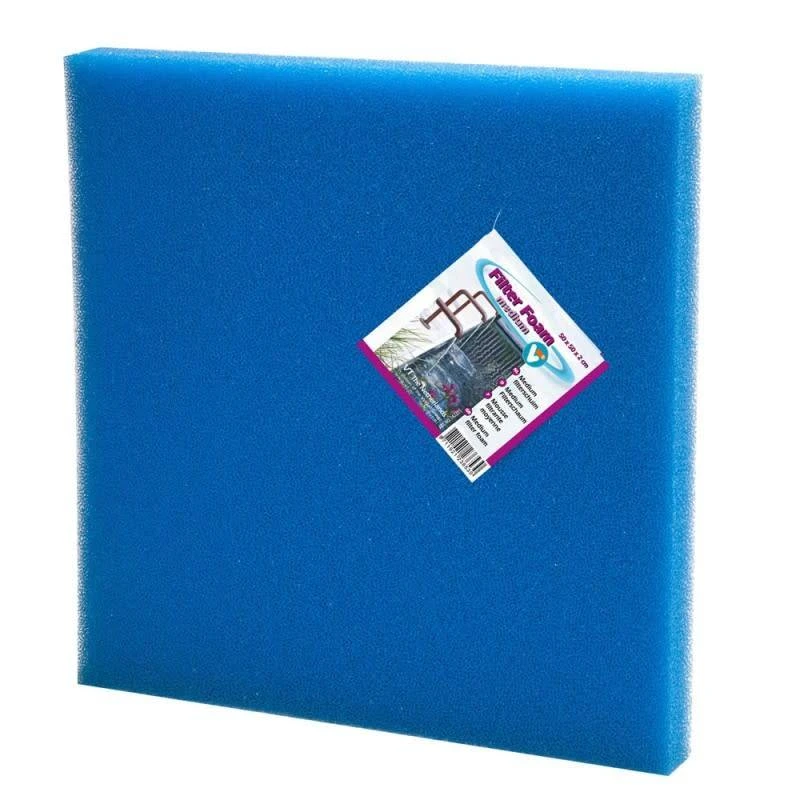 Velda Filterschuim 50 X 50 X 5 Cm Blauw - Medium 1 Velda Filterschuim 50 X 50 X 5 Cm Blauw - Medium